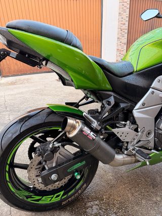 Kawasaki Z750 Naked Verde/Plata 2007