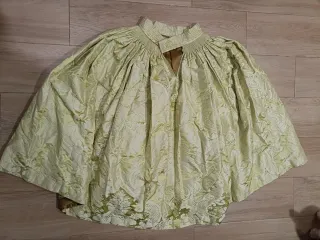 Falda Fallera Niña Oro y Verde