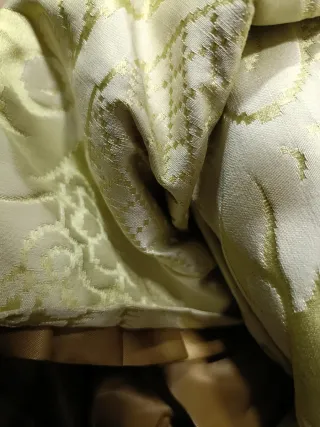 Falda Fallera Niña Oro y Verde