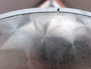 Mesa velador redonda acero y aluminio