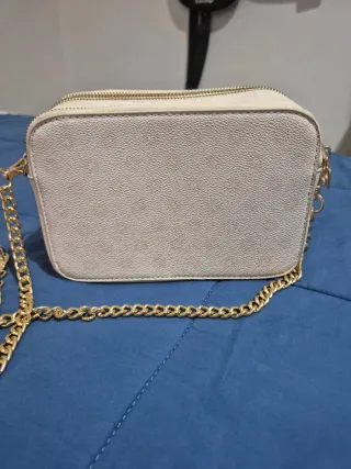 Borsa a tracolla RR bianca e rossa