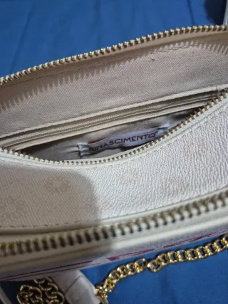 Borsa a tracolla RR bianca e rossa