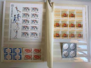 Clasificador con sellos Europa CEPT nuevos.