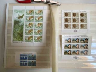 Clasificador con sellos Europa CEPT nuevos.