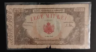 Billete 10000 Lei Rumania 1945