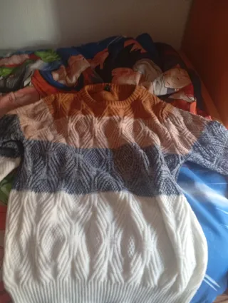 Jersey de punto tricolor