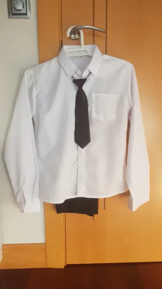 Traje Negro 5 Piezas 12-14 Años