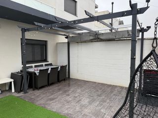 Pergola in alluminio grigio 400x282 cm