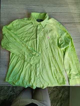 Camisa Polo Ralph Lauren Verde Talla XL
