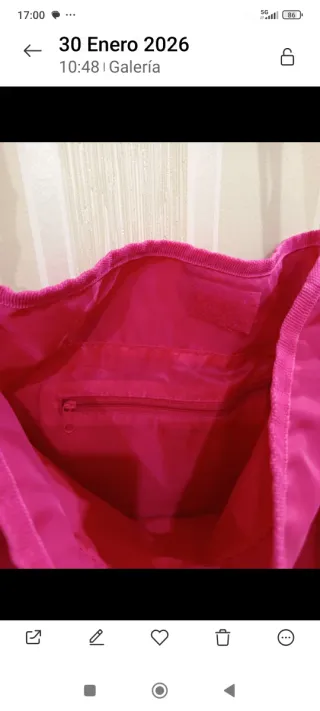 Bolsa Nylon Nueva Rosa