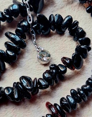 Collana Ossidiana Fumè Nera