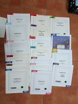 Lote Suplementos Filatelia Andorra España