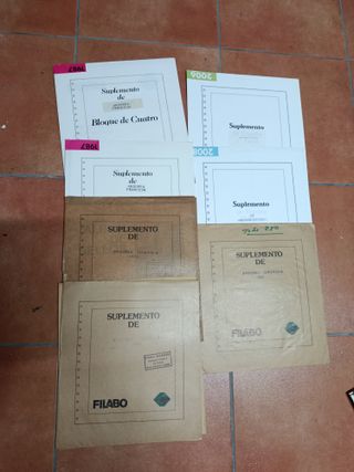 Lote Suplementos Filatelia Andorra España