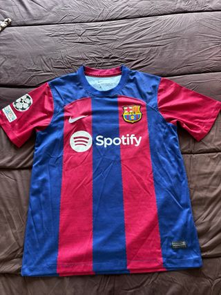 Camicie da calcio per bambini con il numero 7 e il nome di Ronaldo, nazionale del Portogallo e FC Barcellona.