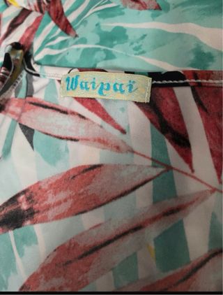 Vestido estampado tropical