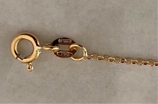 Bracciale oro 18 KT con coccinella rossa