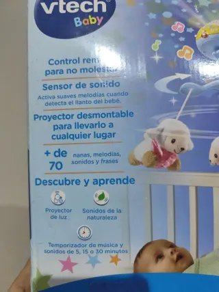 Móvil musical cuna bebé con peluches