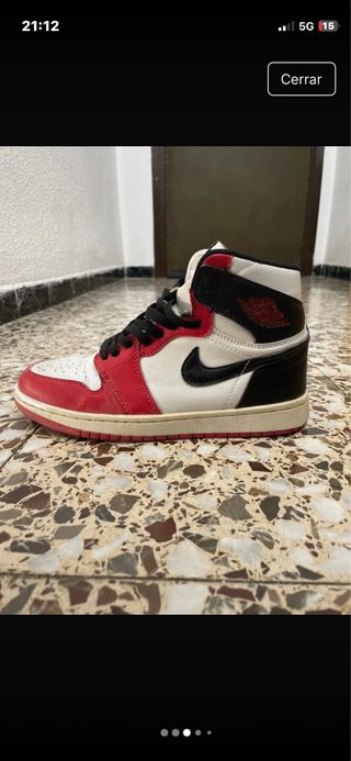 Jordan 1 Rojo y Blanco