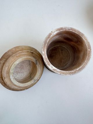 2 Botes Alabastro Farmacia Antiguos