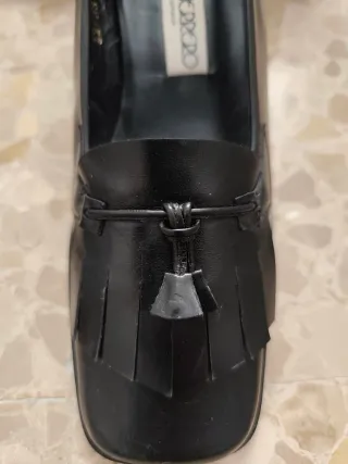 Mocasines Paco Herrero piel negros talla 36