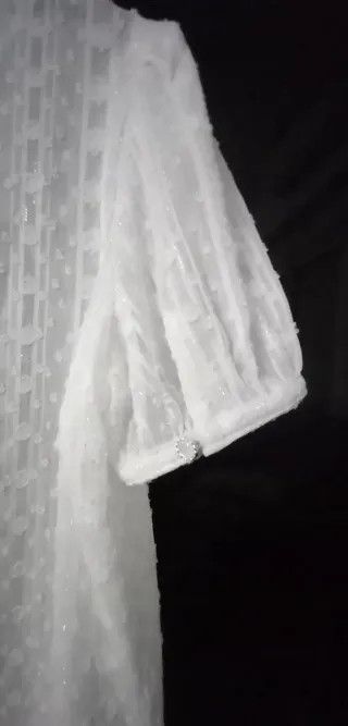 Blusa blanca manga corta