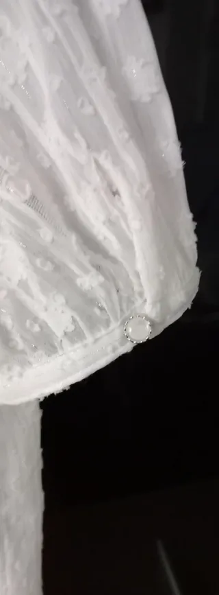 Blusa blanca manga corta