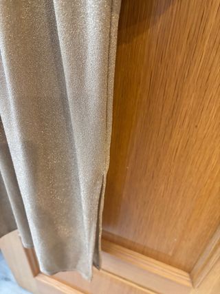 Vestido dorado brillante talla XXXL