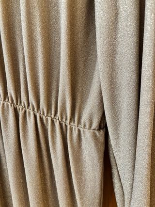 Vestido dorado brillante talla XXXL