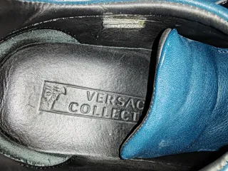 Scarpe Versace Donna Blu Argento