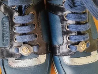 Scarpe Versace Donna Blu Argento