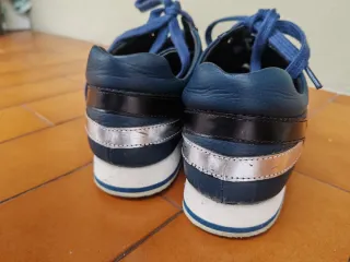 Scarpe Versace Donna Blu Argento