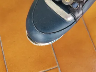 Scarpe Versace Donna Blu Argento