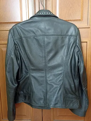 Cazadora Piel Mujer Tintoreto Tachuelas