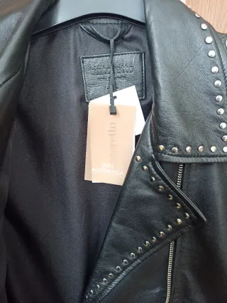 Cazadora Piel Mujer Tintoreto Tachuelas