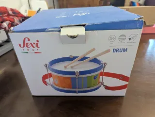 Tambor infantil Sevi con baquetas