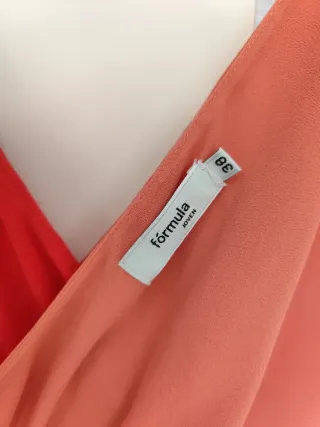 Vestido coral ceremonia mujer talla 38