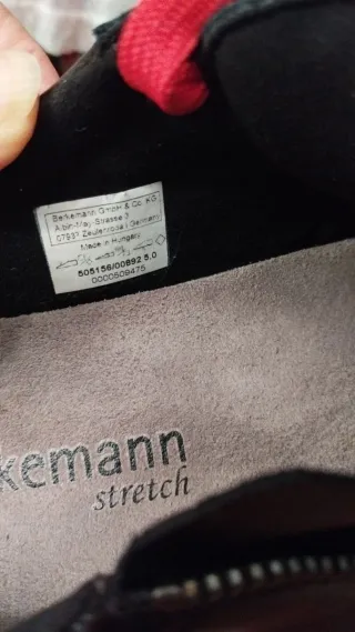 Berkemann Sneakers Mujer Inke Negras y Rojas