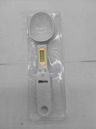 IPEA Cuchara báscula digital para medir peso alimentos en la cocina – Precisión de 1 g a 500 g – Báscula electrónica con pantall