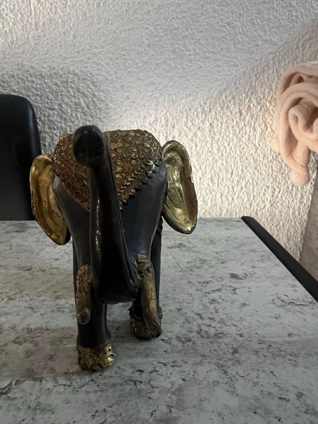 Elefante Decorativo Bronce Buena Suerte