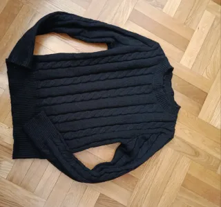 Jersey trenzado gris talla S