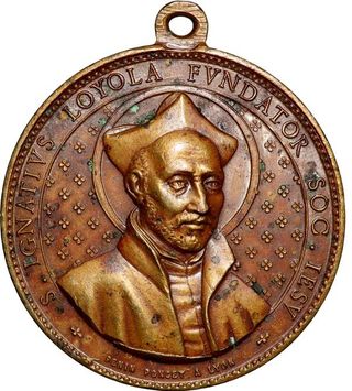 Medalla san ignacio de loyola Corazón de Jesús cor