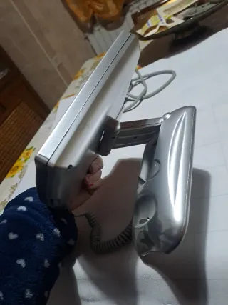 Telefono fisso silver con tastiera