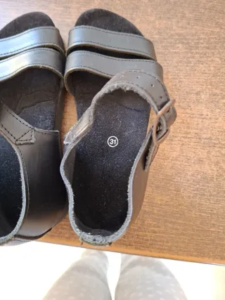 Sandalias Nazareno Niña Negras Talla 31