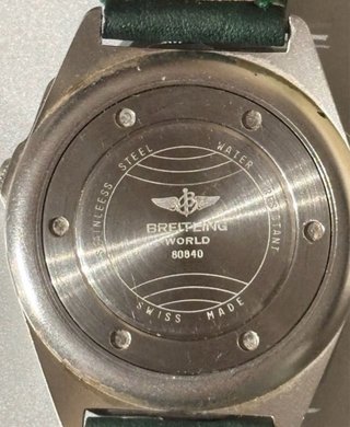 Orologio Breitling Verde Argento