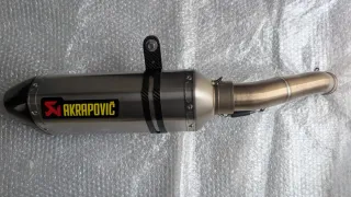 Scarico Akrapovič Titanio + Raccordo Arrow