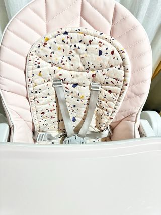 Trona reclinable rosa,