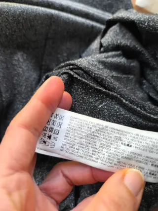 Falda plisada brillos gris Cortefiel Talla L