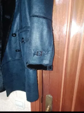 Chaqueta de piel sintética forrada