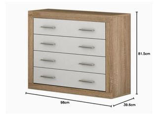 Cómoda y Mesitas de Noche Madera