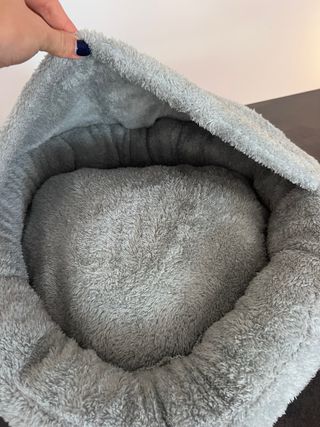 Cama para gato/perro suave gris Tipo nido